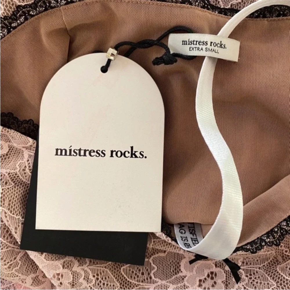 NEW Mistress Rocks Peony Lace Cutout Top & Skirt Set XS